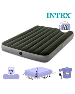 Надувной матрас Prestige downy bed 64779 203x152x25 см Intex