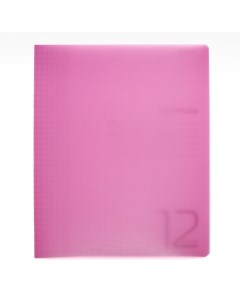 Тетрадь Розовая 12 листов в клетку в ассортименте блок 65 г м2 10 штук Hatber