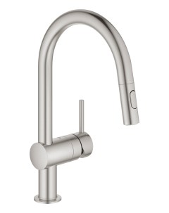 Смеситель для кухни Minta с выдвижным изливом суперсталь 32321DC2 Grohe