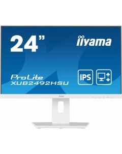 Монитор 23 8 XUB2492HSU W5 IPS 1920х1080 16 9 75Hz 4ms 178 178 250cd HDMI D Sub DP USB Hub Speakers  Iiyama