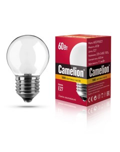 Набор из 100 шт Лампа накаливания 60 D FR E27 Camelion