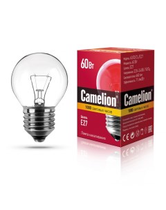 Набор из 100 шт Лампа накаливания 60 D CL E27 Camelion