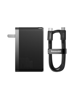 Сетевое зарядное устройство CCGAN140CC type c 1xUSB 2xUSB Type C 5 А черный Baseus