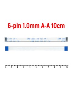 Шлейф FFC 6 pin Шаг 1 0mm Длина 10cm Оем