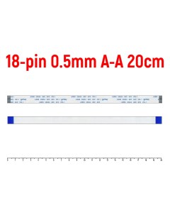 Шлейф 18 pin Шаг 0 5mm Длина 20cm Оем