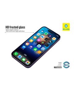 Стекло для iPhone 14 Pro Matte Anti Static Black Blueo