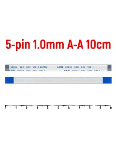 Шлейф FFC 5 pin Шаг 1 0mm Длина 10cm Оем