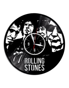 Часы из виниловой пластинки c VinylLab Rolling Stones (c) vinyllab