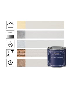 Краска ультраматовая для стен и потолков Серый зимний 125мл Rust-oleum