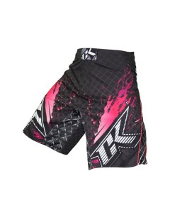 Шорты ММА Stained S2 Shorts Black Pink Contract killer