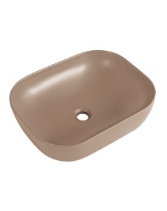 Раковина накладная BB1302 H316 50 см бежевая матовая Belbagno