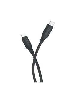 Кабель USB Type C USB Type C силикон 3А 1 2 м черный CSILCC1MBK Tfn