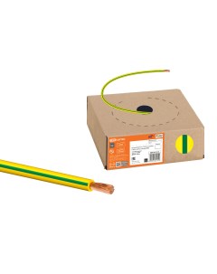 Провод ПуГВ 1х1 5 ГОСТ в коробке 100м желто зеленый SQ0124 1419 Tdm еlectric