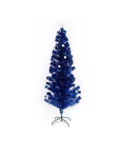 Ель искусственная оптоволоконная 8460 180 см синяя Merry christmas
