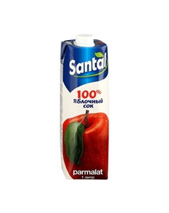 Сок яблочный 100% 1 л Santal