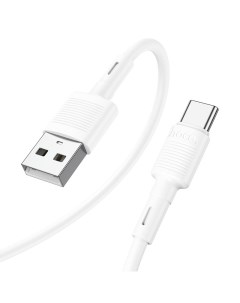 Кабель USB-USB Type-C, быстрая зарядка, 3А, 1 м, белый, X83 Victory (6931474770912) Hoco