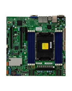 Материнская плата X13SEM F 1xLGA4677 Intel C741 8xDDR5 2PCI Ex16 PCI Ex8 2xM 2 PCI E 10SATA3 RAID 0  Supermicro