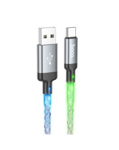 Кабель USB-USB Type-C, 3А, 1 м, серый, U112 Hoco