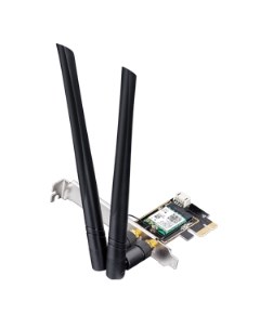 Адаптер Bluetooth Wi Fi WE3000 802 11a b g n ac ax 2 4 5 6 ГГц до 5 38 Гбит с PCI E внешних антенн 2 Cudy