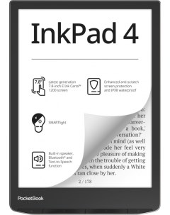 Электронная книга 743G Ink Pad 4 7 8 1872x1404 E Ink Carta Touch 32Gb Wi Fi 2 А ч серебристый PB743G Pocketbook