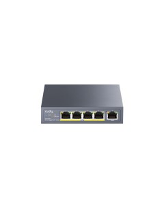 Коммутатор GS1005P кол во портов 4x1 Гбит с кол во SFP uplink RJ 45 1x1 Гбит с PoE 4x30 Вт макс 60 В Cudy