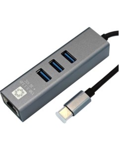 Сетевая карта 1xRJ 45 1 Гбит с USB 3 0 Type C Retail UA3C 45 12BK 5bites