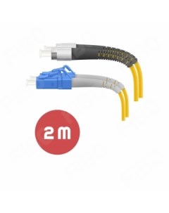 Патч корд оптический FC UPC LC UPC одномодовый 9 125 OS2 двойной 2 м LSZH желтый MN PC FU LU SMD3L 2 Maxonice