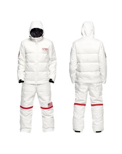 Комбинезон горнолыжный мужской Puffer White Nasa 2024 Oneskee