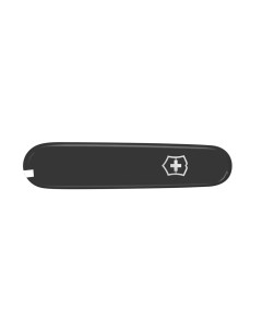Передняя накладка для ножа 91 мм пластиковая чёрная с крестом Victorinox
