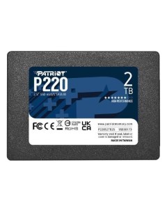 SSD накопитель Patriot Memory 2TB P220S2TB25 2TB P220S2TB25 Patriot memory