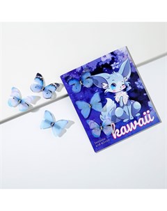 Заколки для волос бабочки kawaii 3 шт 3 х 3 5 х 1см Art beauty