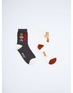 Набор из 2 пар носков Emoji для мальчиков Sela