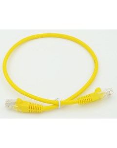 Патч корд UTP кат 5e 0 5м RJ45 RJ45 желтый 630493 Behpex