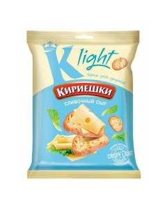 Сухарики пшеничные Light сливочный сыр 80 г Кириешки