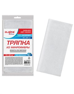 Набор из 2 шт Тряпка для мытья пола из микрофибры 70х80 см OVERLOCK GREY COLOUR серая Laima