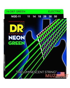 NGE 11 HIGH DEF NEON Струны для электрогитары Dr