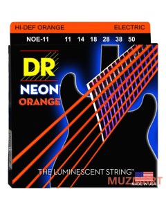 NOE 11 HIGH DEF NEON Струны для электрогитары Dr