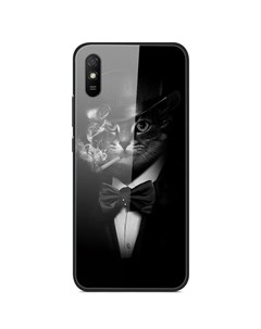 Чехол Azure Gentleman Series для iPhone X Кот в шляпе Wk design