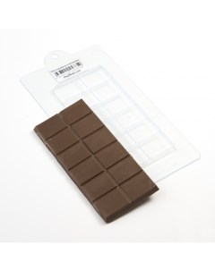 Форма для шоколада пластиковая классическая плитка Anymolds