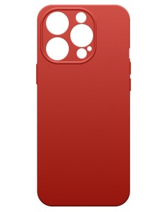 Чехол для Apple iPhone 15 Pro Soft touch с подкладкой из микрофибры темно красный Miuko