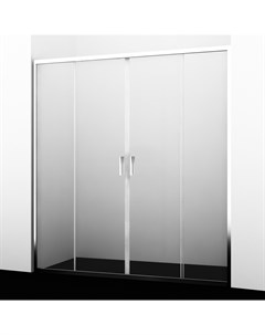 Душевая дверь в нишу Lippe 45S45 160x190 профиль серебристый стекло прозрачное Wasserkraft