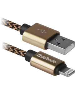 Кабель USB ACH01 03T 87806 золотой Defender