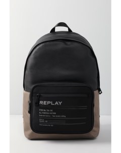 Рюкзак комбинированный с логотипом бренда Replay