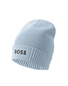 Шерстяная шапка бини с логотипом Boss