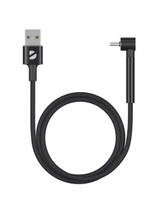 Кабель USB Type C m USB угловой 2 4A 1м черный 72295 Deppa