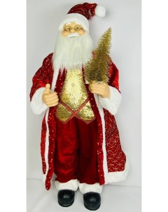 Новогодняя фигурка Дед Мороз 17191 в красной шубе 120 см Merry christmas
