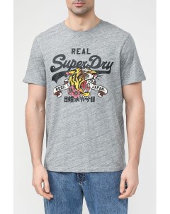 Хлопковая футболка с фирменным принтом Superdry