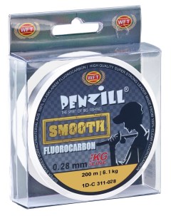 Леска монофильная KG Penzill Fluorocarbon Smooth 200 м 0 28 мм Wft