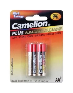 Батарейка AA LR6 1 5V блистер 2шт цена за 1шт Alkaline Plus 1шт Camelion