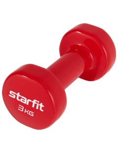 Гантель виниловая DB 101 3 кг красный Starfit